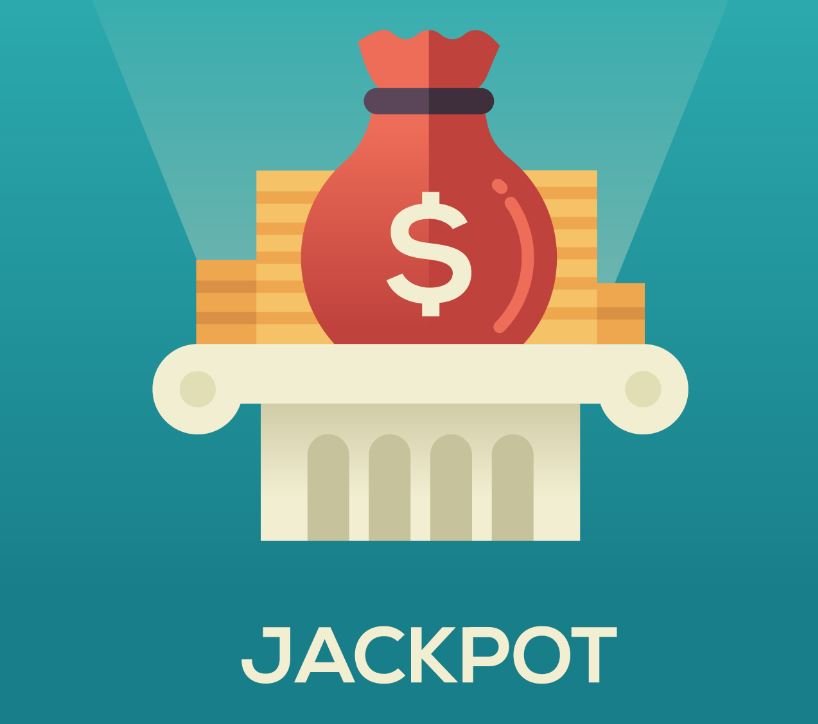 jackpot with dollar sign graphics